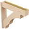 Ekena Millwork 7 1/2-in W x 34-in D x 34-in H Balboa Block Rough Cedar Woodgrain TimberThane Outlooker, Primed Tan OUTUR075X34X34BOA44RCPR - alternate 4